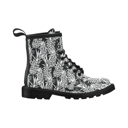 Pineapple Pattern Print Design PP08 Women's Boots