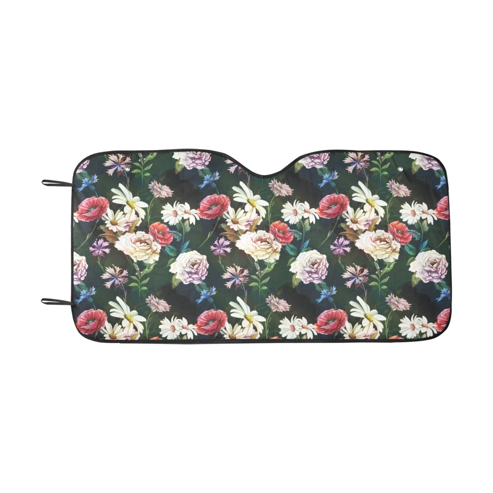 Summer Floral Print Design LKS303 Car front Windshield Sun Shade