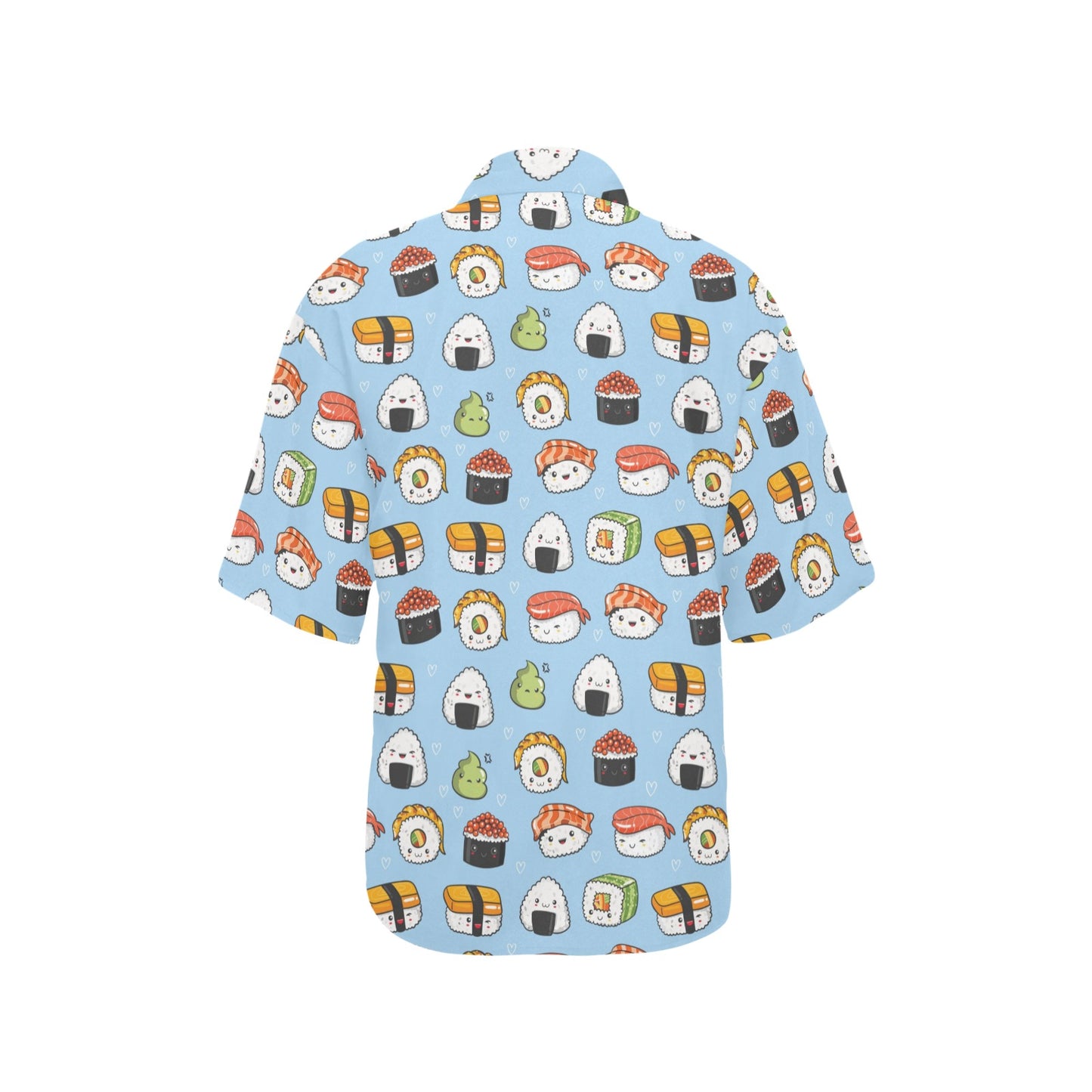 Sushi Print Design LKS303 Women's Hawaiian Shirt