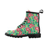 Red Hibiscus Pattern Print Design HB019 Women's Boots