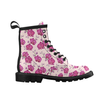 Orchid Purple Pattern Print Design OR04 Women's Boots