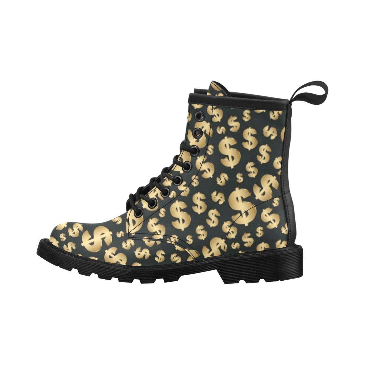 Dollar Pattern Print Design DO04 Women's Boots