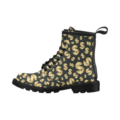 Dollar Pattern Print Design DO04 Women's Boots