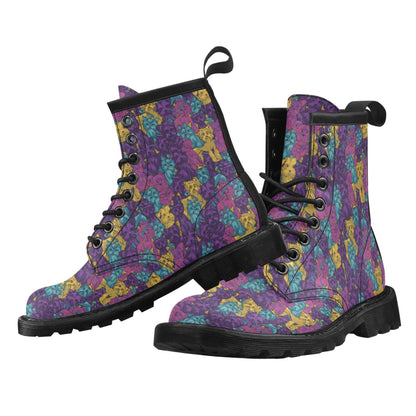 Yorkshire Terriers Print Design LKS3010 Women's Boots
