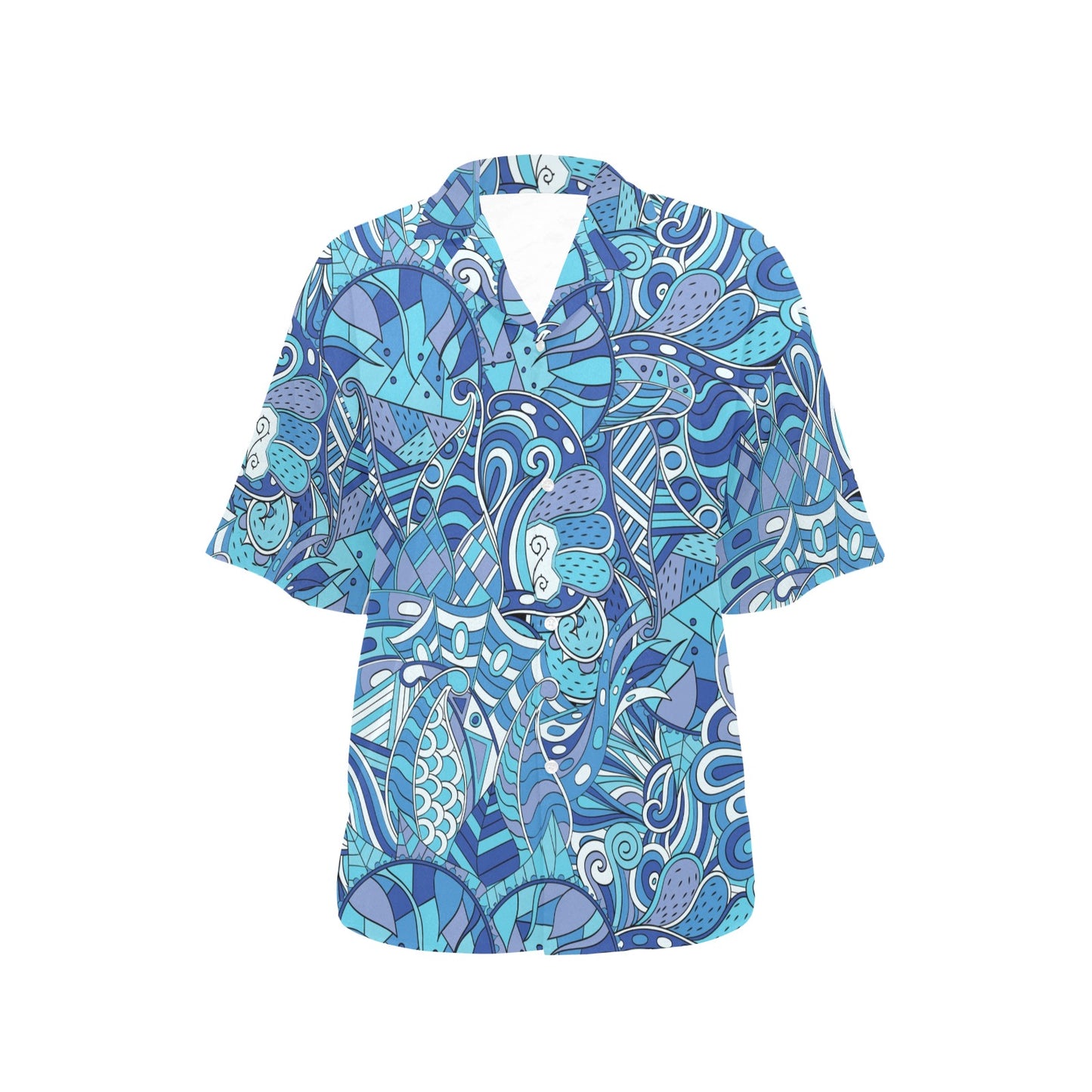 Funky Retro Pattern Print Design A02 Women's Hawaiian Shirt