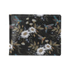 Hummingbird with Embroidery Themed Print Men's ID Card Wallet