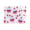 Cherry Cupcake Pink Pattern Men's ID Card Wallet