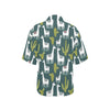 Llama Cactus Pattern Print Design 02 Women's Hawaiian Shirt