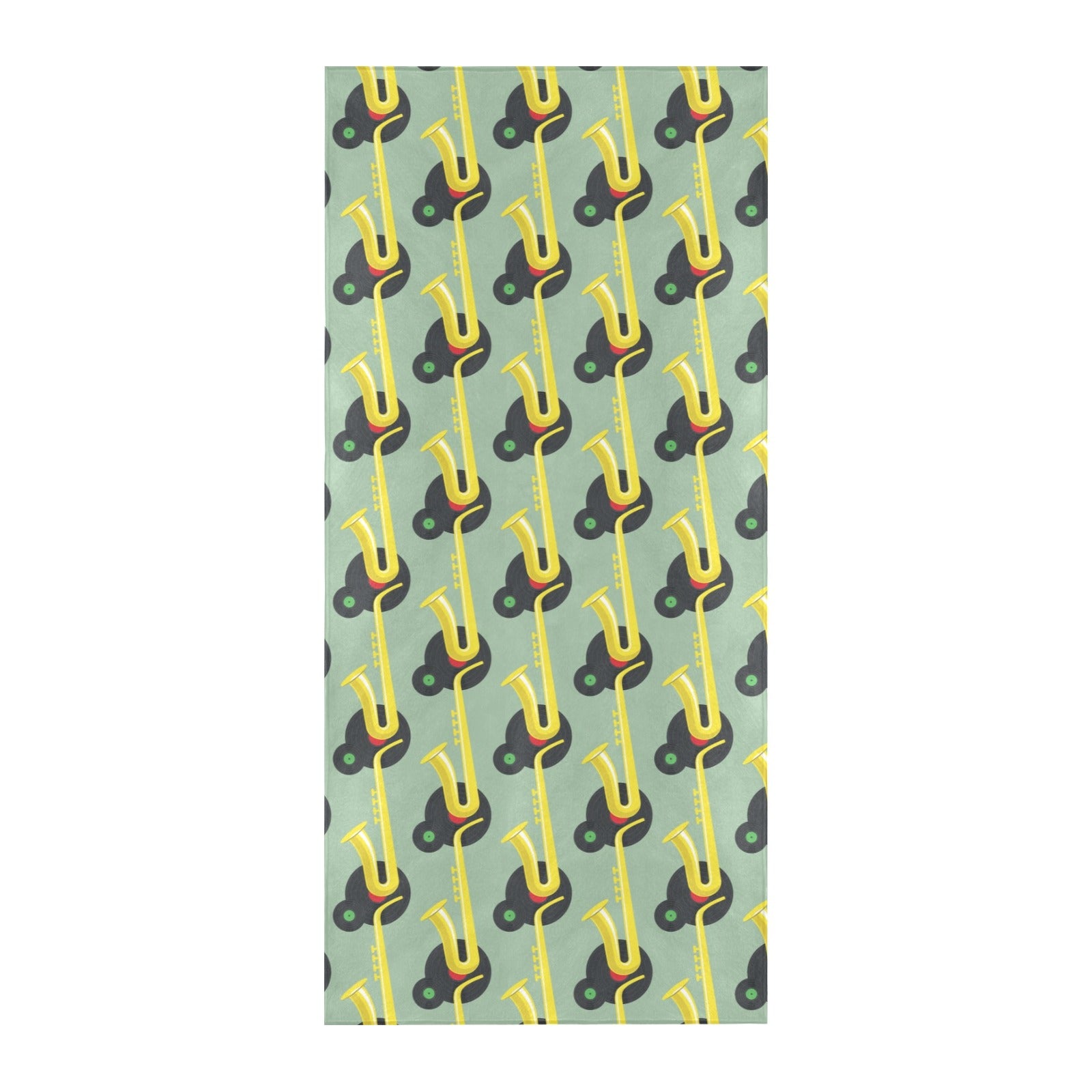 Saxophone Print Design LKS405 Beach Towel 32" x 71"