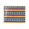 Mexican Blanket ZigZag Print Pattern Men's ID Card Wallet