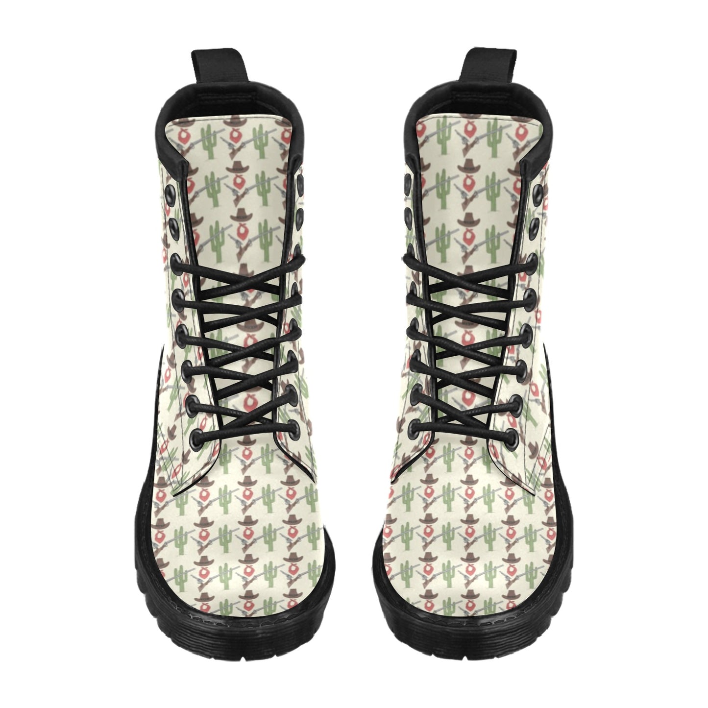 Western Cowboy Print Women's Boots