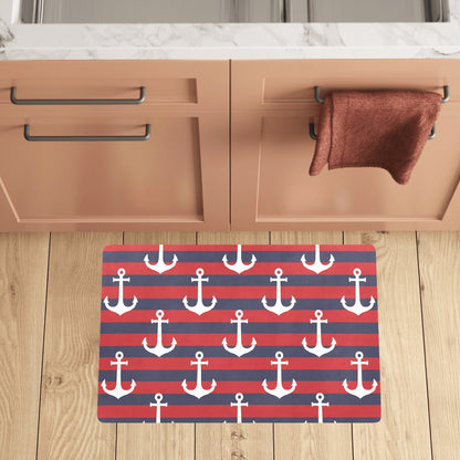 Nautical Pattern Print Design A05 Kitchen Mat
