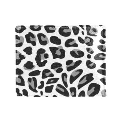 Snow Leopard Skin Print Men's ID Card Wallet