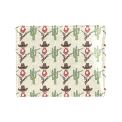Western Cowboy Print Men's ID Card Wallet