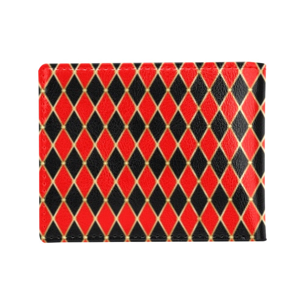 Harlequin Print Design LKS401 Men's ID Card Wallet