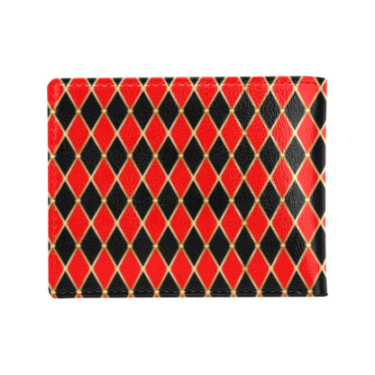 Harlequin Print Design LKS401 Men's ID Card Wallet