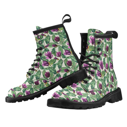 Magnolia Pattern Print Design MAG07 Women's Boots