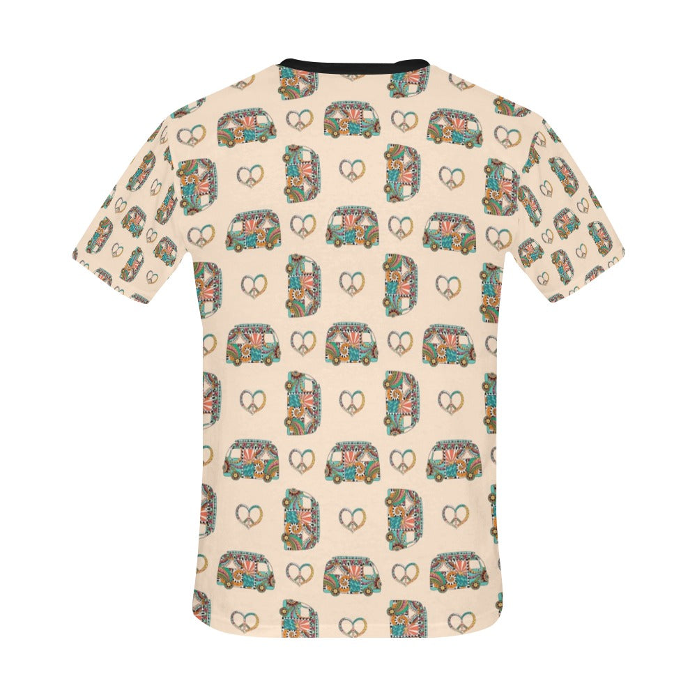 Hippie Van Peace Print Design LKS303 Men's All Over Print T-shirt