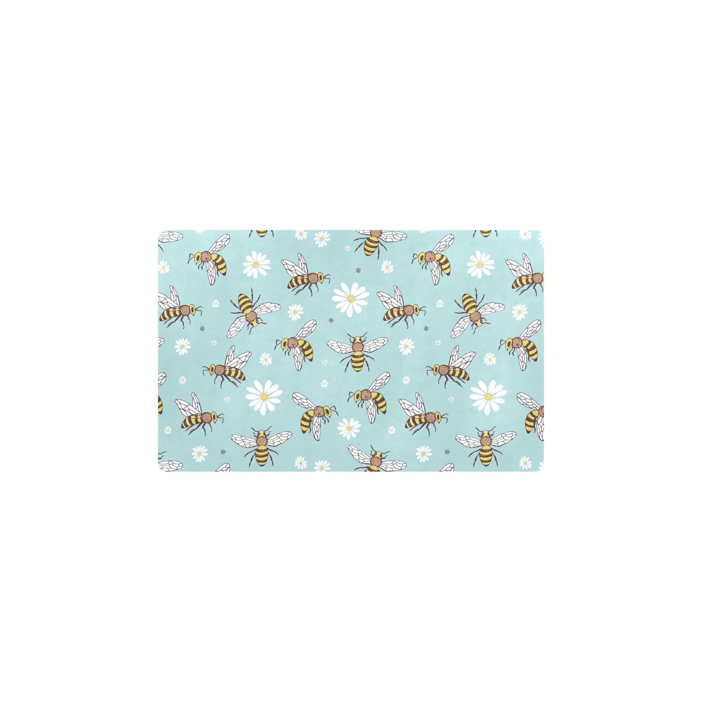 Bee Pattern Print Design BEE010 Kitchen Mat