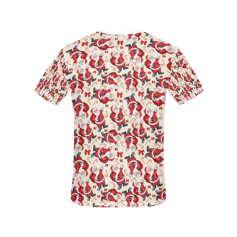 Santa Christmas Themed Print Design LKS302 Women's  T-shirt