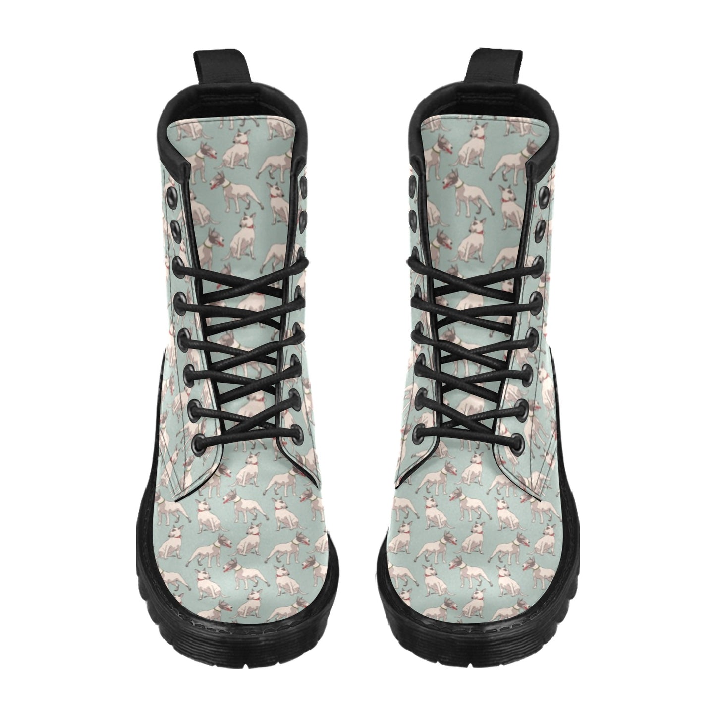 Bull Terrier Cute Print Pattern Women's Boots