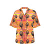 African Girl Aztec Women's Hawaiian Shirt