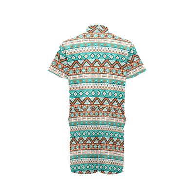 Navajo Style Print Pattern Men's Romper