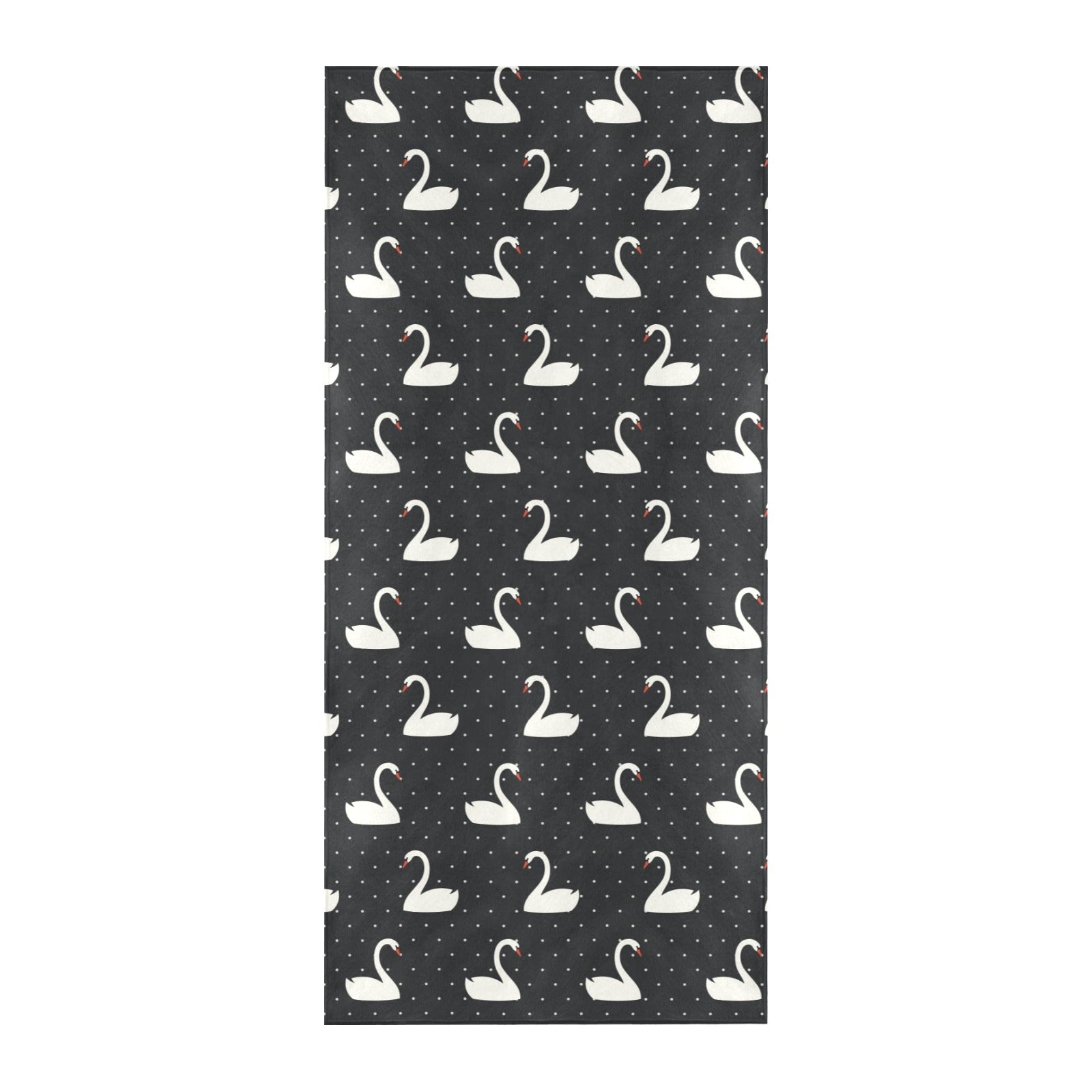 Swan Print Design LKS401 Beach Towel 32" x 71"