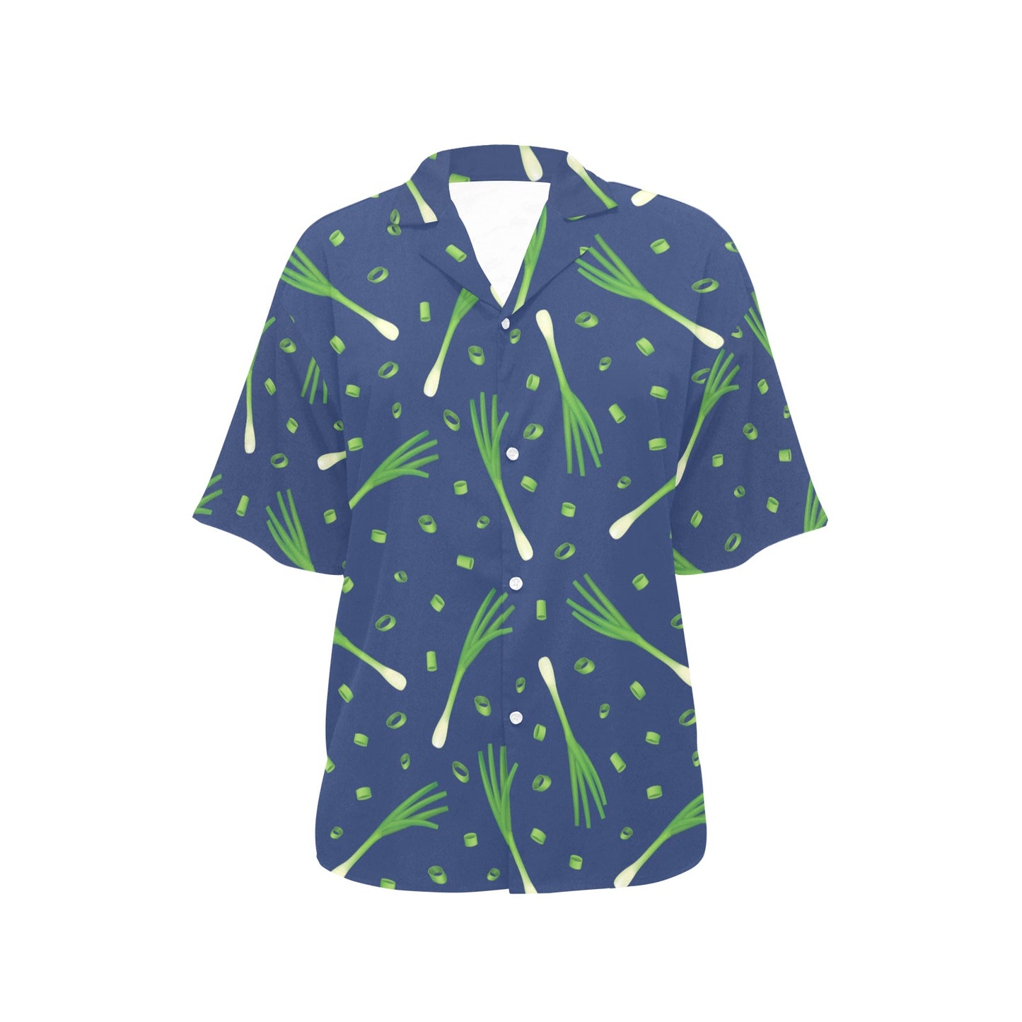 Leek Pattern Print Design 02 Women's Hawaiian Shirt