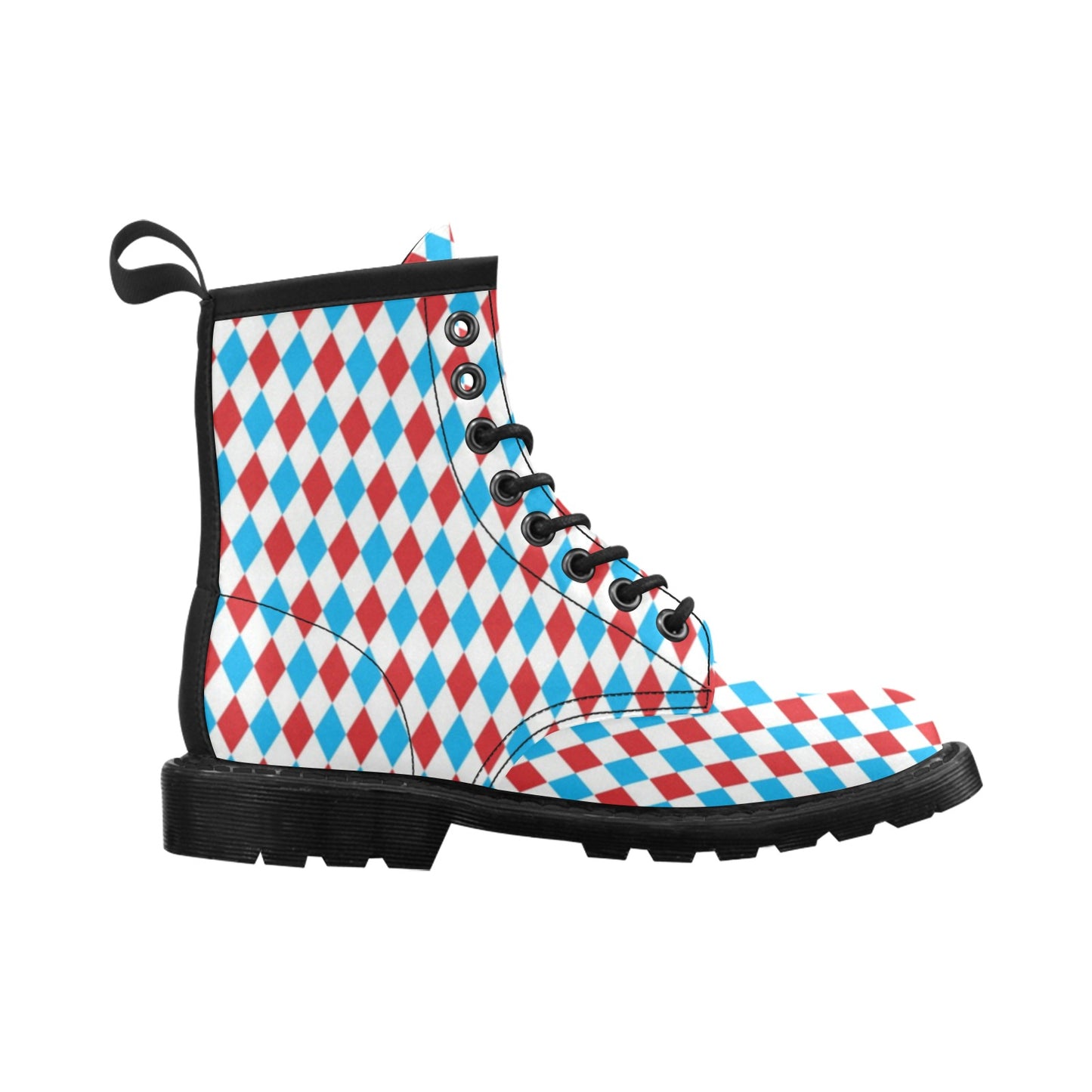 Harlequin Print Design LKS402 Women's Boots