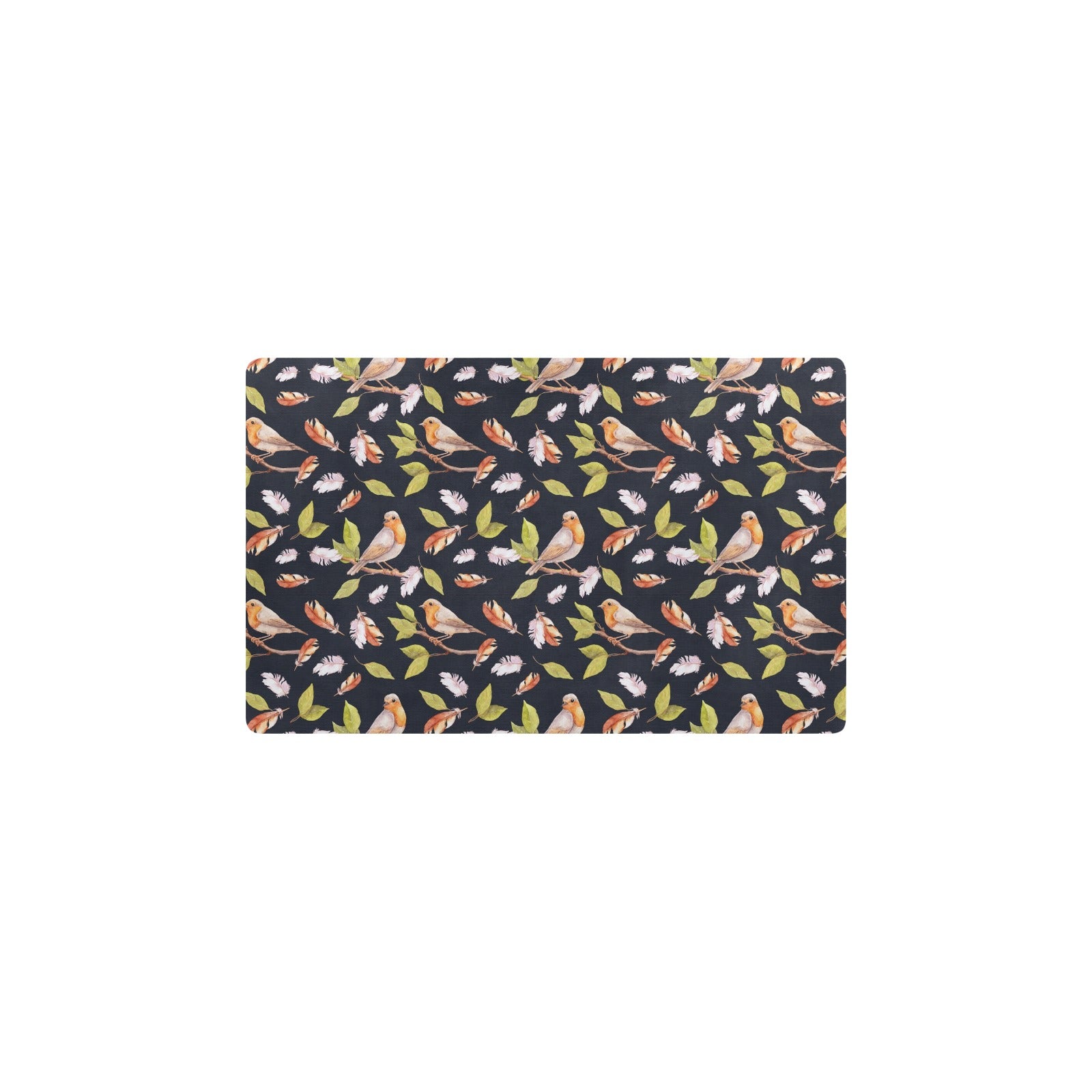 Birds Pattern Print Design 02 Kitchen Mat