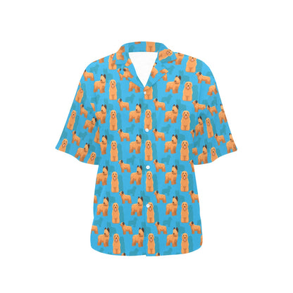 Briards Pattern Print Design 01 Women's Hawaiian Shirt