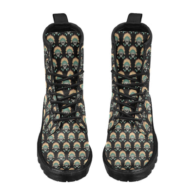 American indian Skull Pattern Women's Boots