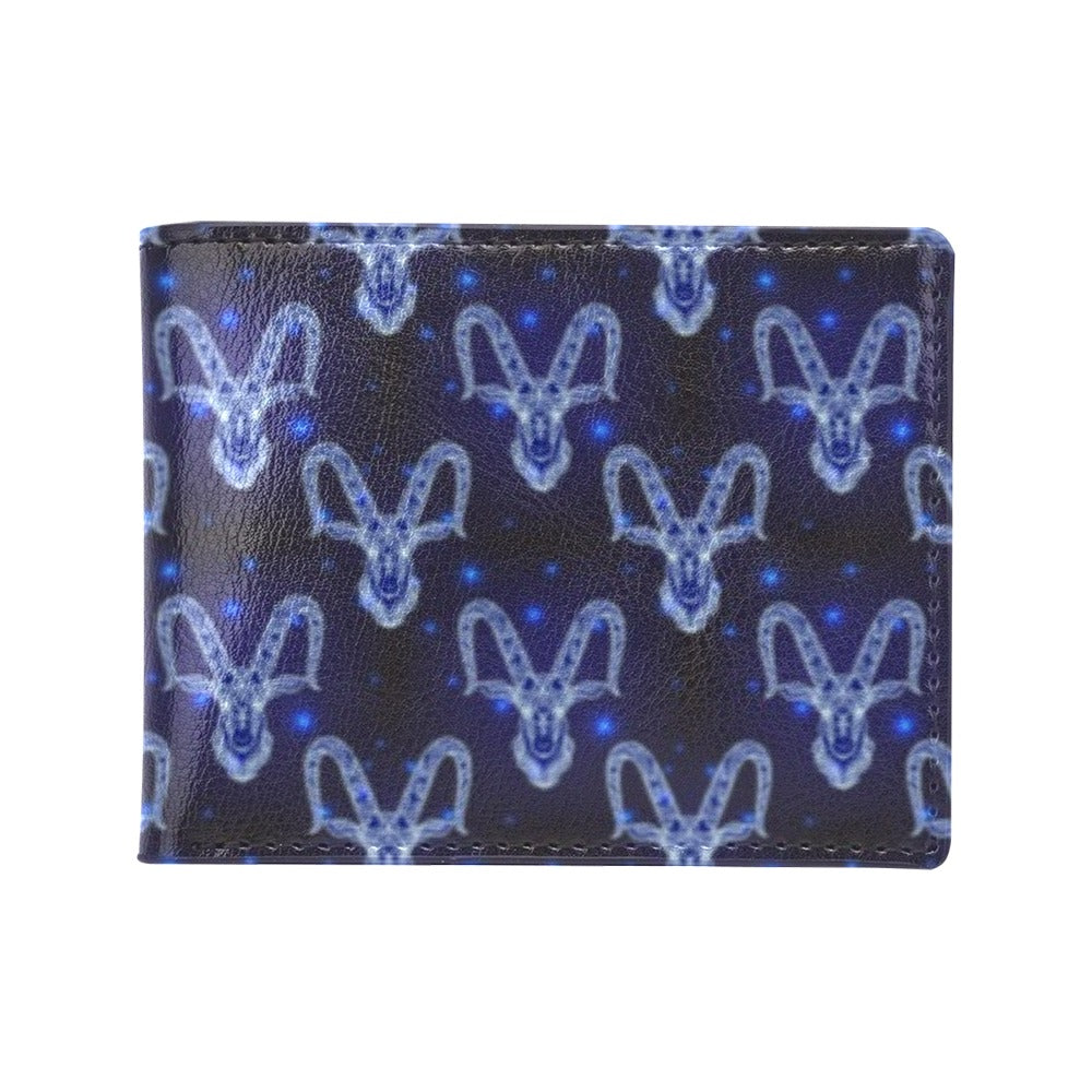 Goat Print Design LKS401 Men's ID Card Wallet
