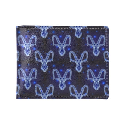 Goat Print Design LKS401 Men's ID Card Wallet