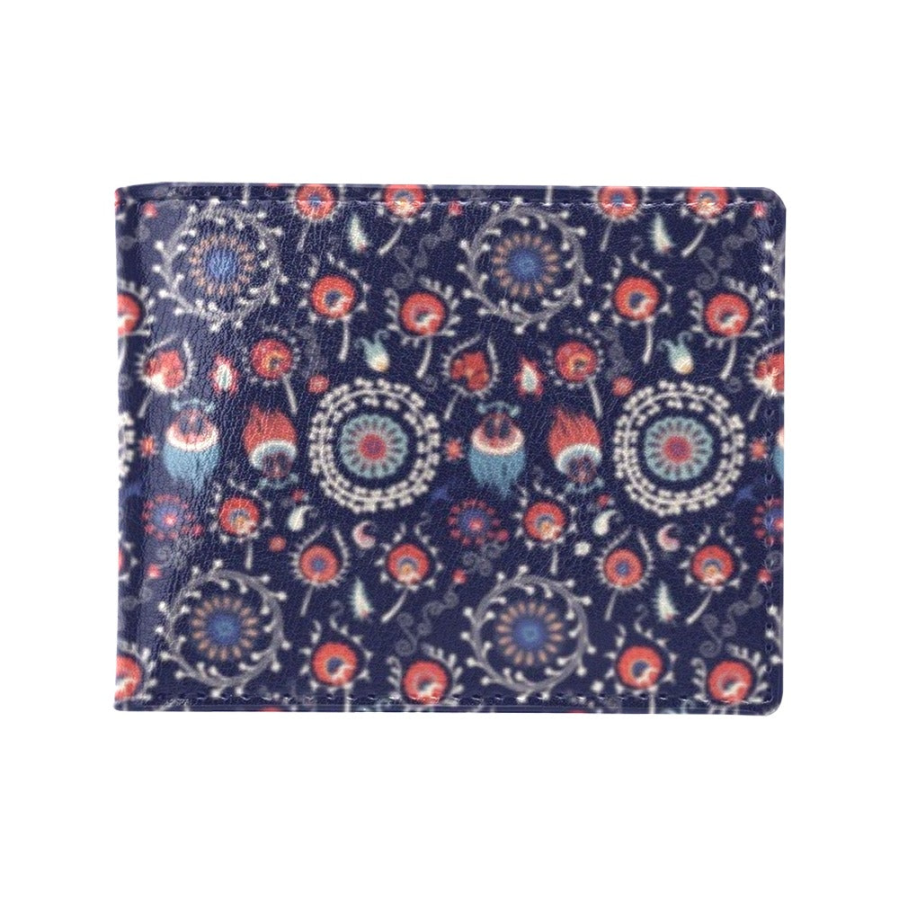 Suzani Print Design LKS305 Men's ID Card Wallet