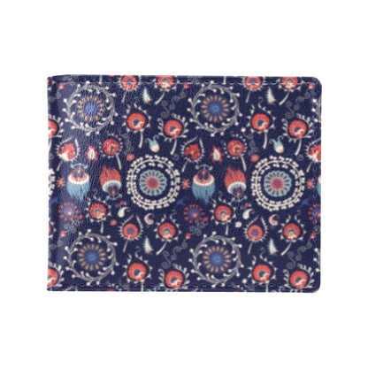 Suzani Print Design LKS305 Men's ID Card Wallet