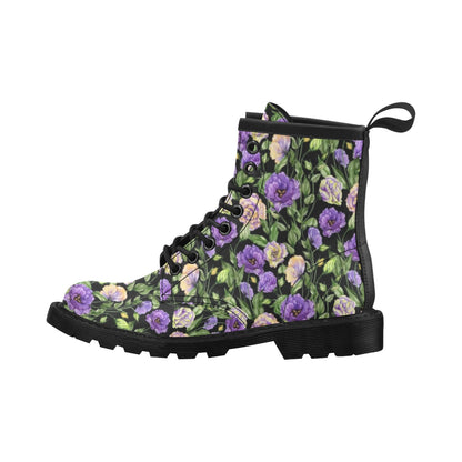 Lisianthus Pattern Print Design LT02 Women's Boots