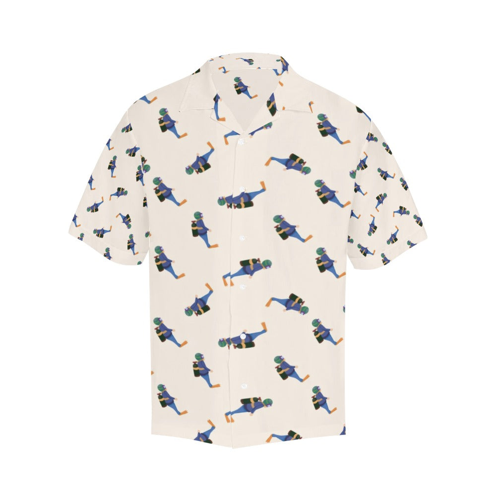 Scuba Driver Print Design LKS301 Men's Hawaiian Shirt