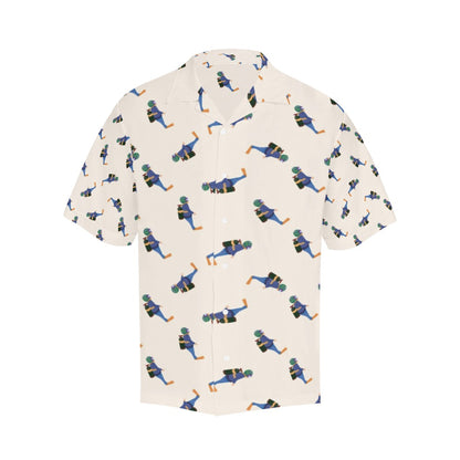 Scuba Driver Print Design LKS301 Men's Hawaiian Shirt