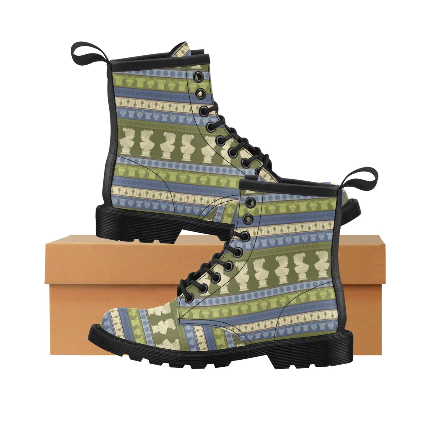 Ancient Greek Statue Print Design LKS301 Women's Boots