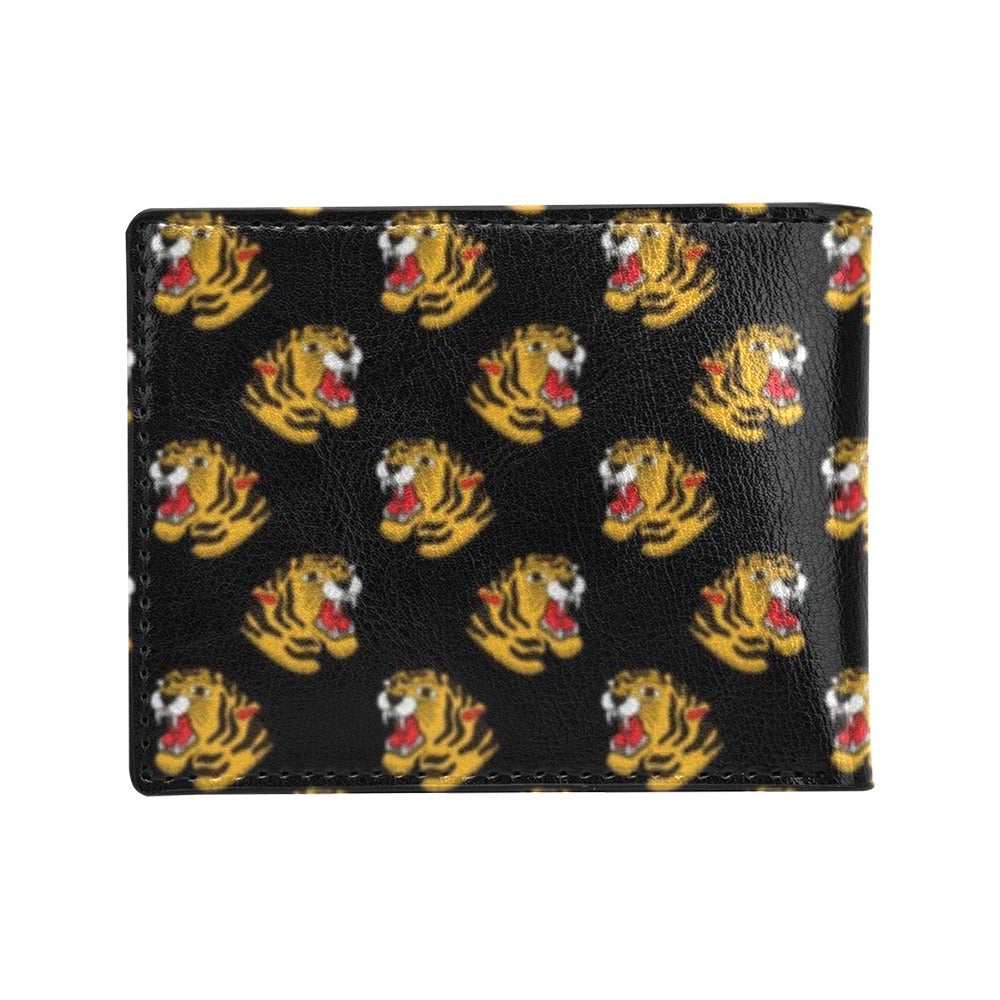 Tiger Head Print Design LKS306 Men's ID Card Wallet
