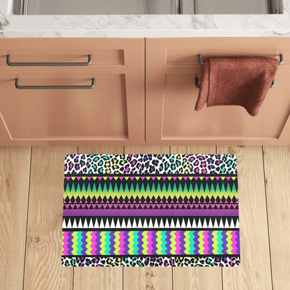 Animal Skin Aztec Rainbow Kitchen Mat