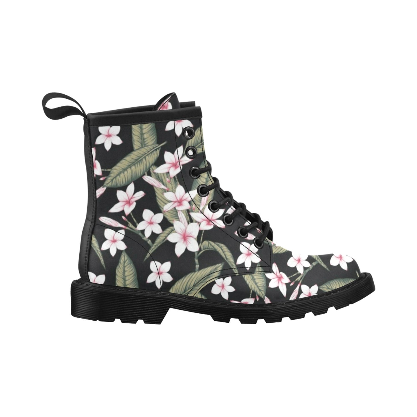 Plumeria Pattern Print Design PM021 Women's Boots