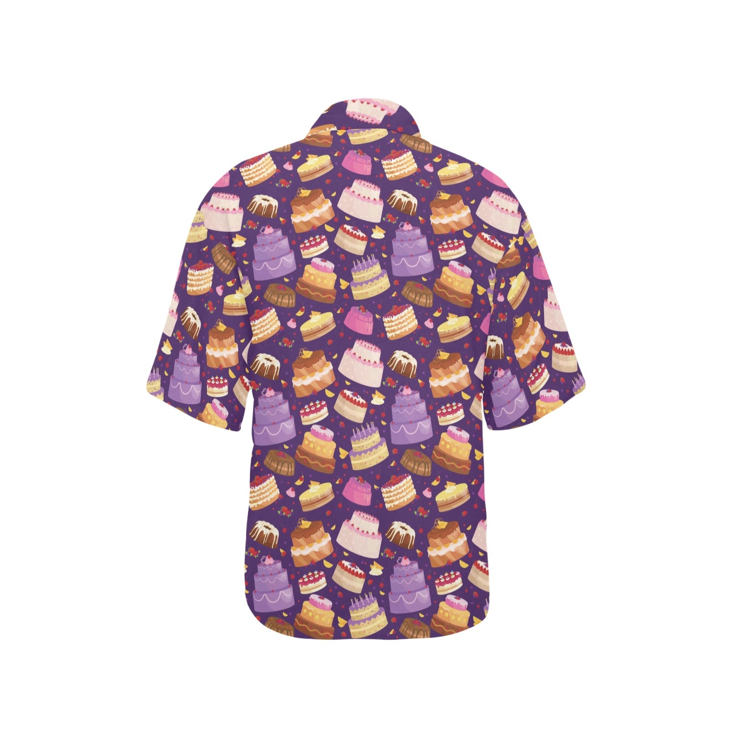 Cake Pattern Print Design 05 Women's Hawaiian Shirt