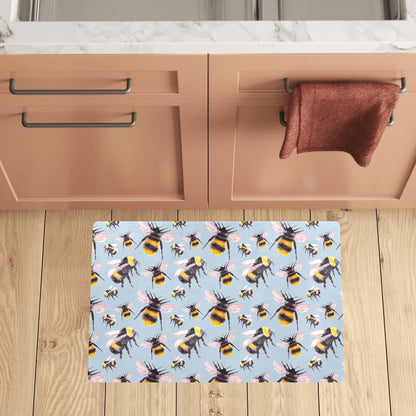 Bee Pattern Print Design BEE08 Kitchen Mat