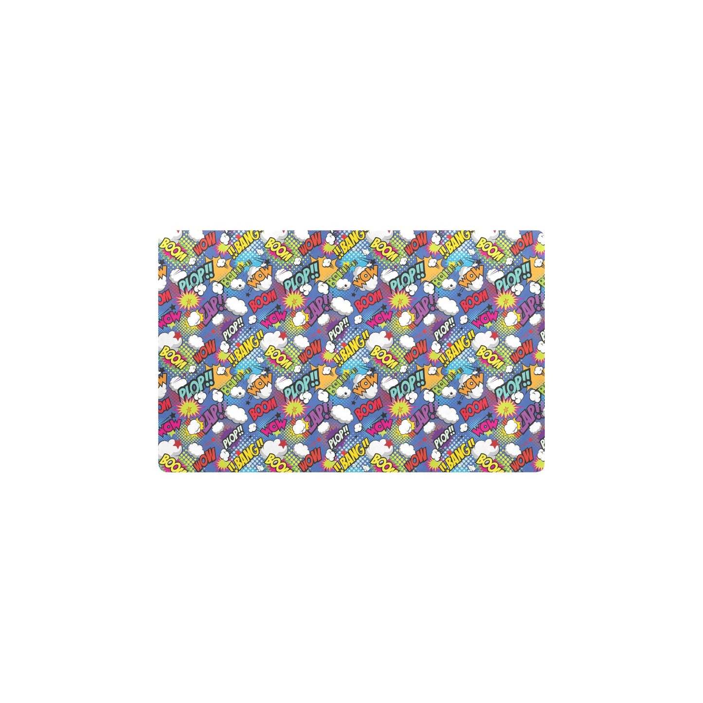 Comic Book Pattern Print Design 02 Kitchen Mat