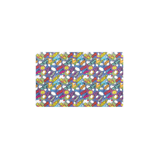 Comic Book Pattern Print Design 02 Kitchen Mat