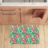 Red Hibiscus Pattern Print Design HB019 Kitchen Mat