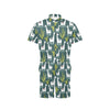 Llama Cactus Pattern Print Design 02 Men's Romper